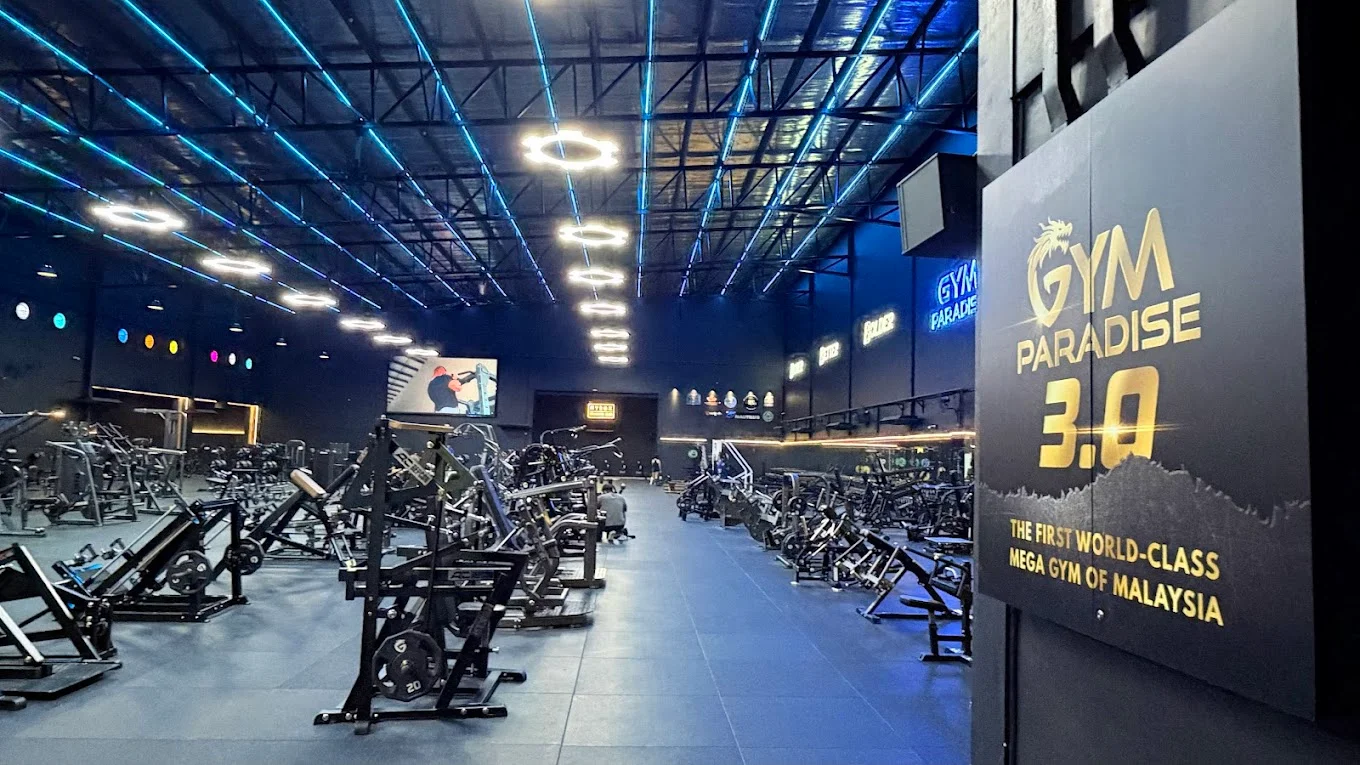 GYM PARADISE 3.0 — First World-Class Mega Gym sign